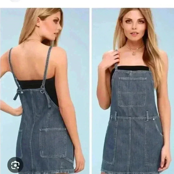 We the free sunset love denim dress medium - Picture 2 of 5